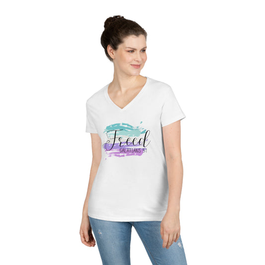 Ladies' V-Neck T-Shirt